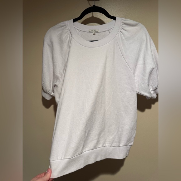 Z SUPPLY GIANNA TERRY TEE - WHITE size x-Small XS - Picture 8 of 12